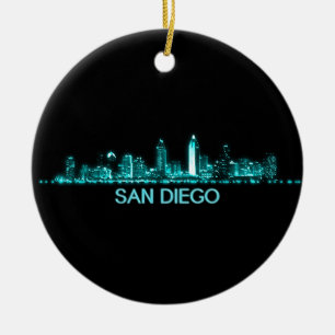 Skyline San Diego Keramik Ornament