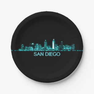 Skyline San Diego Pappteller