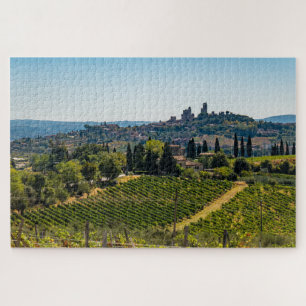 Skyline San Gimignano, Toskana, Italien Puzzle
