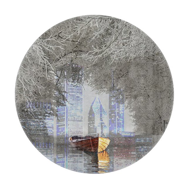 Skyline Schneidebrett (Vorderseite)