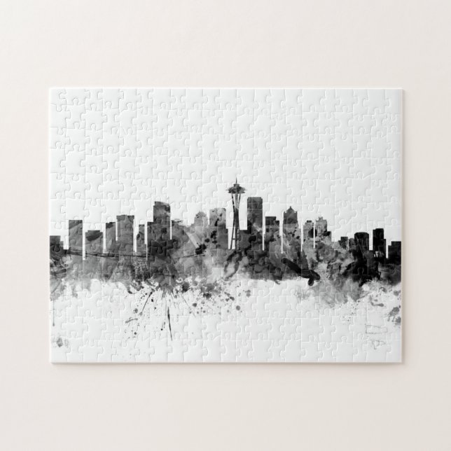 Skyline Seattles Washington Puzzle (Horizontal)