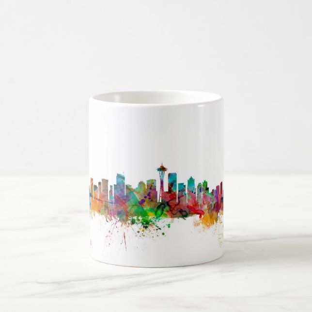 Skyline Seattles Washington Tasse (Mittel)