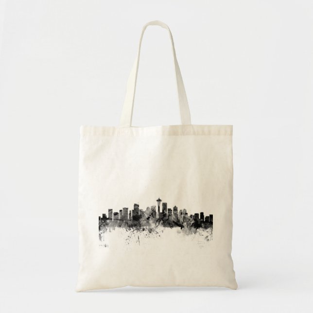 Skyline Seattles Washington Tragetasche (Vorne)