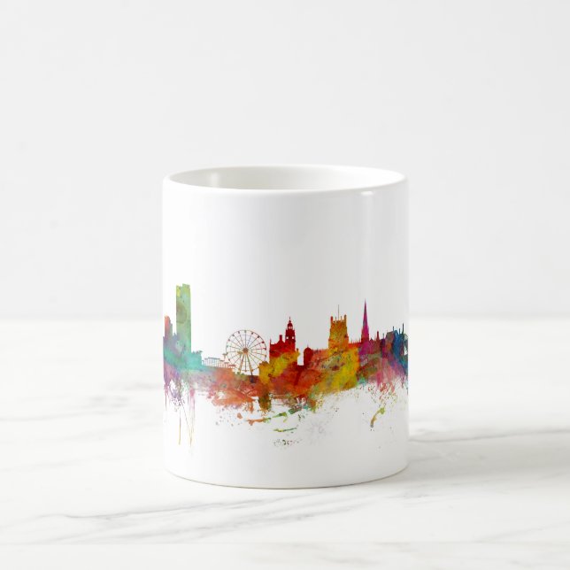 Skyline Sheffields England Tasse (Mittel)