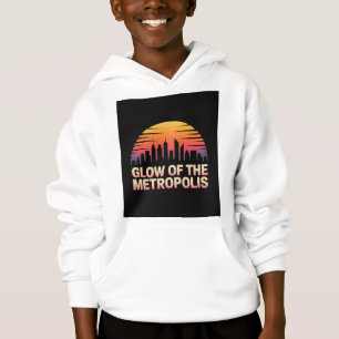 Skyline-Silhouette-Nächte New York City Hoodie