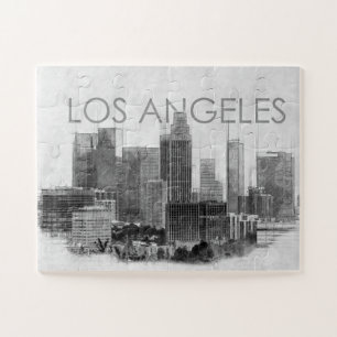 Skyline-Skizze von Los Angeles Puzzle