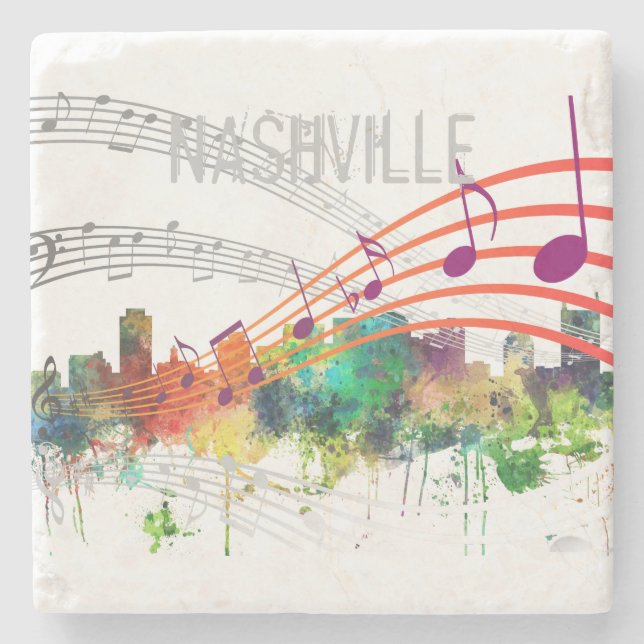SKYLINE-SP NASHVILLES, TENNESSEE - STEINUNTERSETZER (Vorderseite)