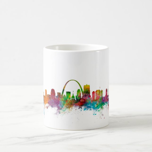 Skyline St. Louis Missouri Kaffeetasse (Mittel)