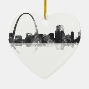 SKYLINE ST. LOUIS, MISSOURI KERAMIK ORNAMENT