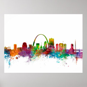 Skyline St. Louis Missouri Poster