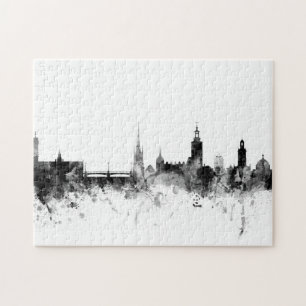 Skyline Stockholms Schweden Puzzle