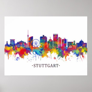 Skyline Stuttgart Poster