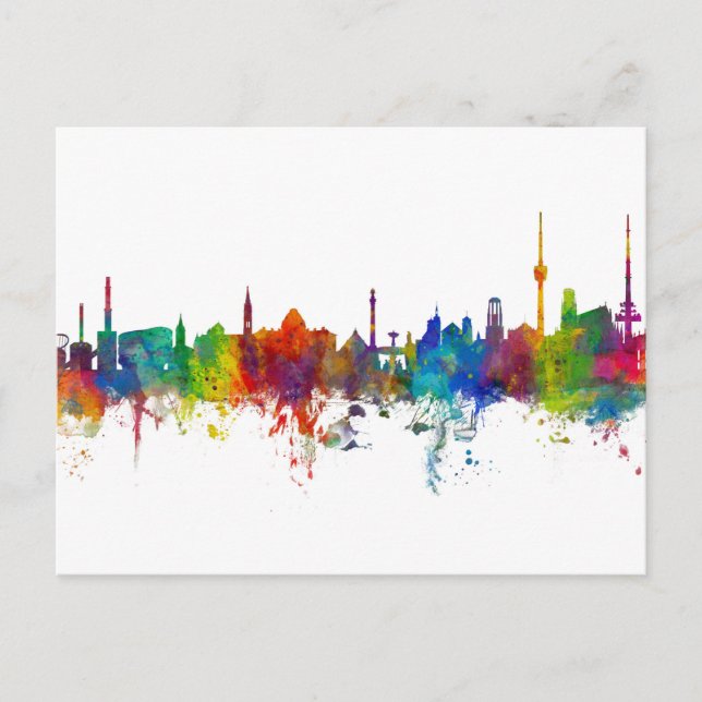 Skyline Stuttgart Postkarte (Vorderseite)