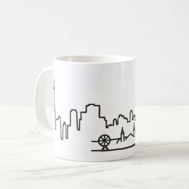 Skyline-Tasse Chicago Kaffeetasse (Vorderseite Links)