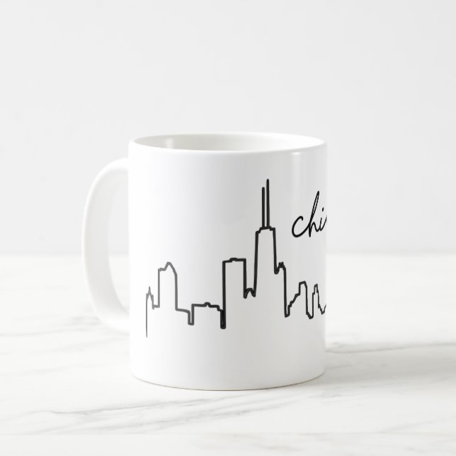 Skyline-Tasse Chicago Kaffeetasse (Vorderseite Links)