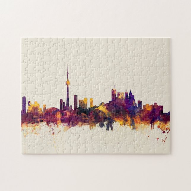Skyline Torontos Kanada Puzzle (Horizontal)