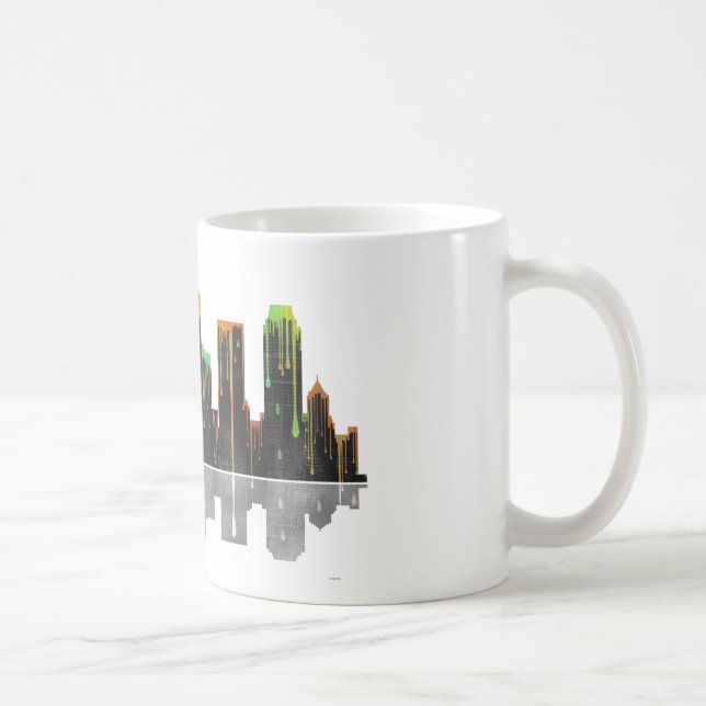 Skyline Tulsas Oklahoma Kaffeetasse (Rechts)
