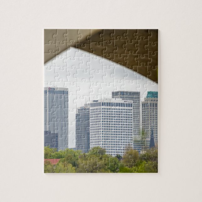 Skyline Tulsas Oklahoma Puzzle (Vertikal)