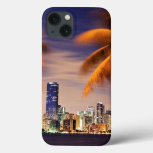 Skyline USA, Florida, Miami an der Dämmerung iPhone 13 Hülle