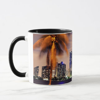 Skyline USA, Florida, Miami an der Dämmerung Tasse