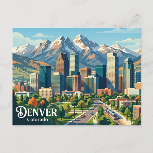 Skyline USA Postkarte (Vorderseite)