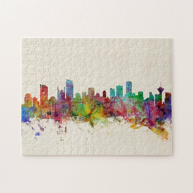 Skyline Vancouvers Kanada Puzzle (Horizontal)