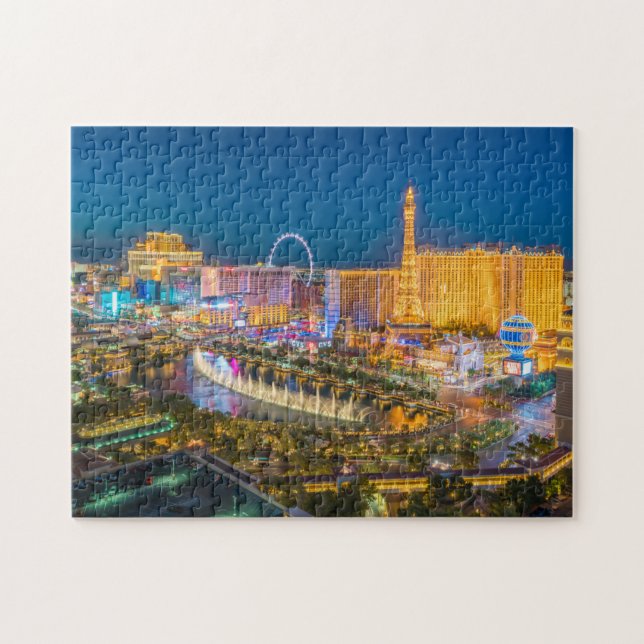 Skyline Vegas Vac Best View Las Vegas Skyline C Puzzle (Horizontal)