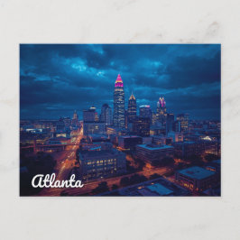 Skyline von Atlanta Georgia Downtown Postkarte