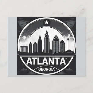 Skyline von Atlanta Georgia Postkarte