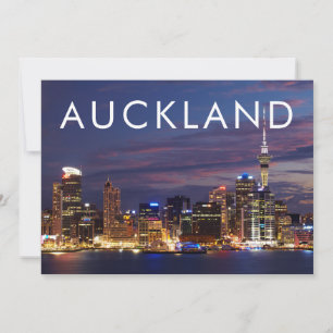 Skyline von Auckland City Dankeskarte