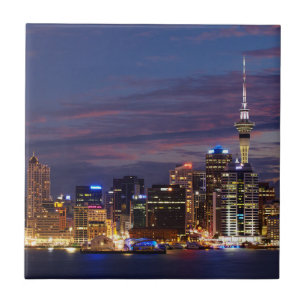 Skyline von Auckland City Fliese