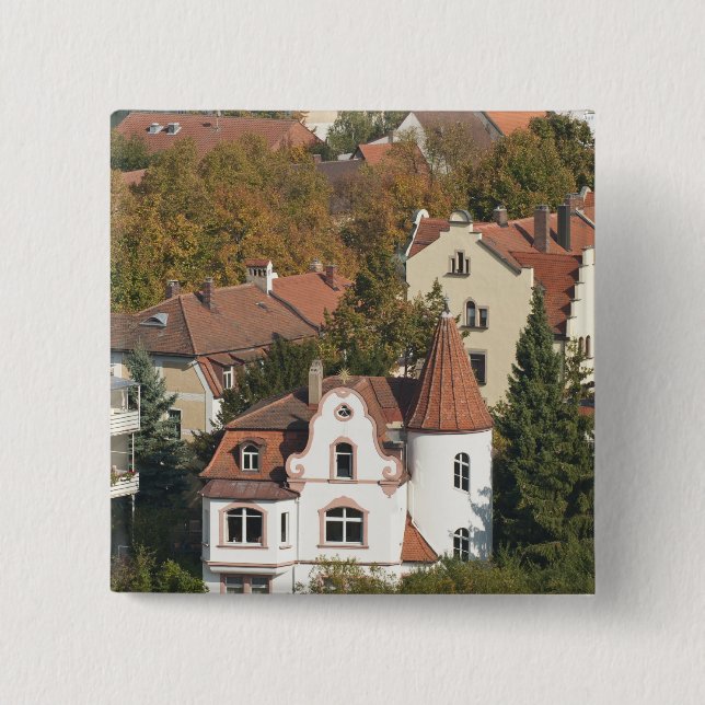 Skyline von Bamberg, Deutschland Button (Vorderseite)