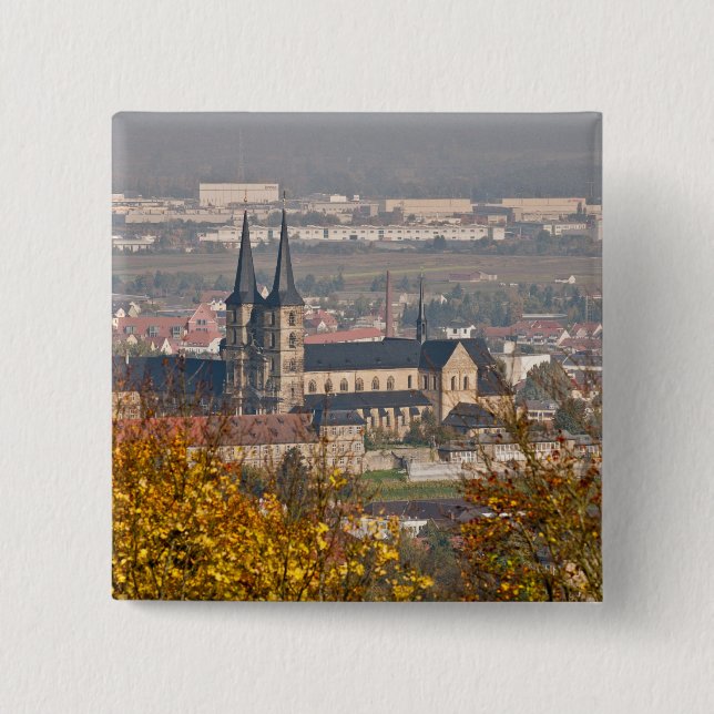 Skyline von Bamberg, Deutschland Button (Vorderseite)