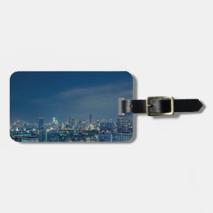 Skyline von Bangkok in der Nacht Gepäckanhänger