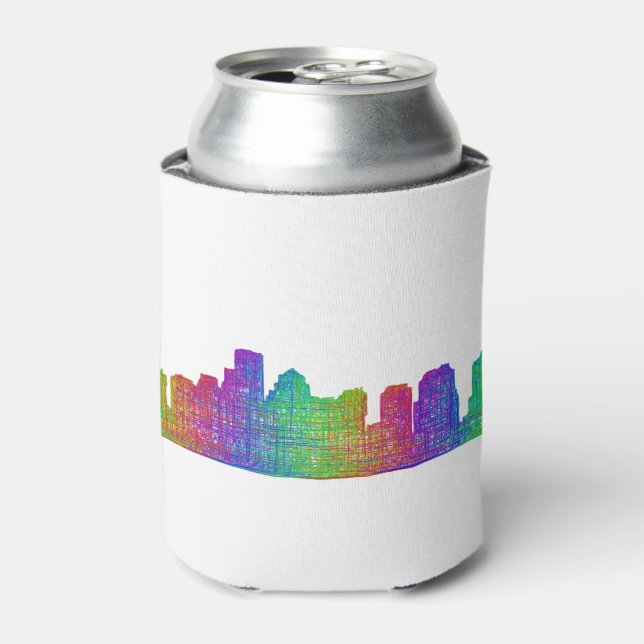 Skyline von Boston Dosenkühler (Kanne Vorderseite)