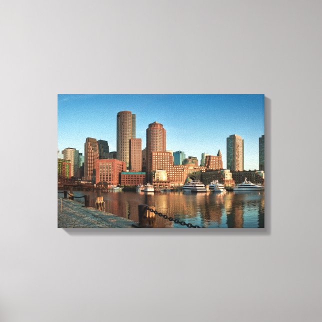 Skyline von Boston Leinwanddruck (Vorderseite)