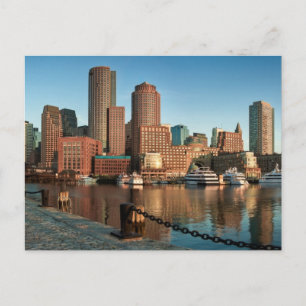 Skyline von Boston Postkarte