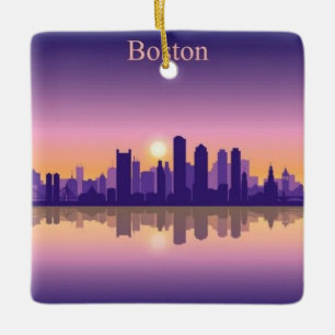 Skyline von Boston, Skyline von Boston MA Keramikornament