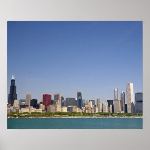 Skyline von Chicago, Illinois, USA. Poster