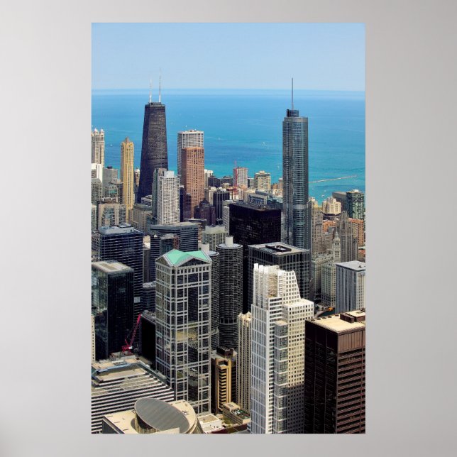 Skyline von Chicago Poster (Vorne)