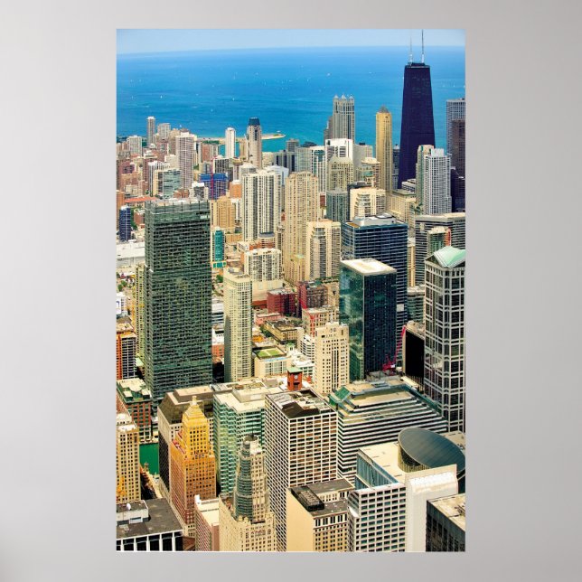 Skyline von Chicago Poster (Vorne)
