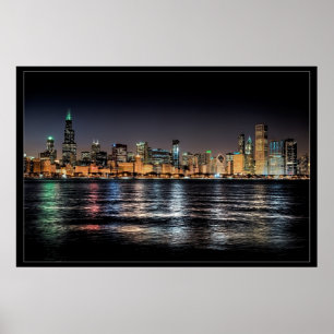 Skyline von Chicago Poster
