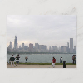 Skyline von Chicago Postkarte
