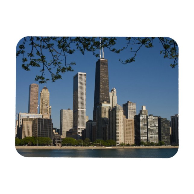 Skyline von Chicago und Lake Michigan, Lake Shore Magnet (Horizontal)
