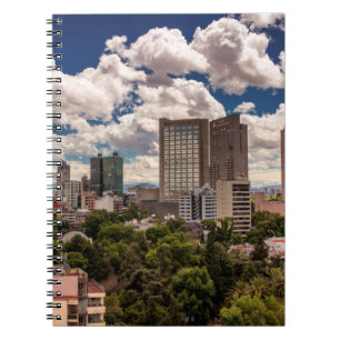 Skyline von den Hotels in Polanco Mexiko City Notizblock