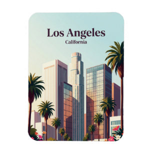 Skyline von Downtown Los Angeles, Kalifornien Magnet