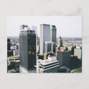 Skyline von Downtown Tulsa Postkarte