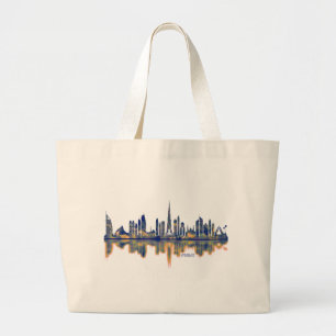 Skyline von Dubai Jumbo Stoffbeutel