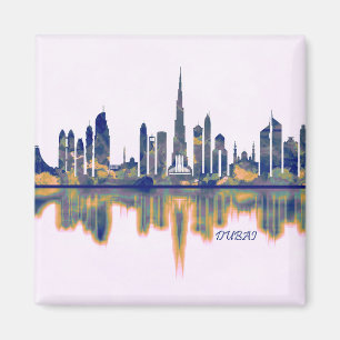 Skyline von Dubai Magnet