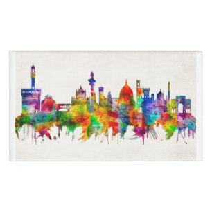 Skyline von Florenz Namenschild